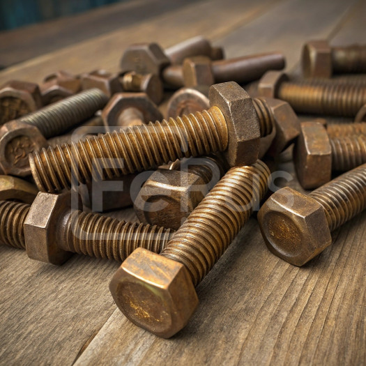 Болт бронзовый М7 шаг резьбы 1 мм БрАМц9-2 ГОСТ 1759.0-87