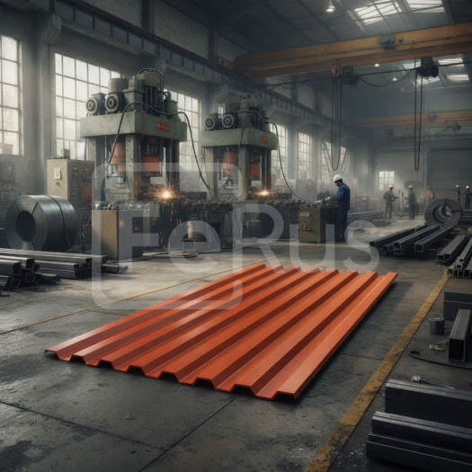 Профнастил С8 полиэстер (Zn100-180) 0,3х1150х800 мм, RAL 8029