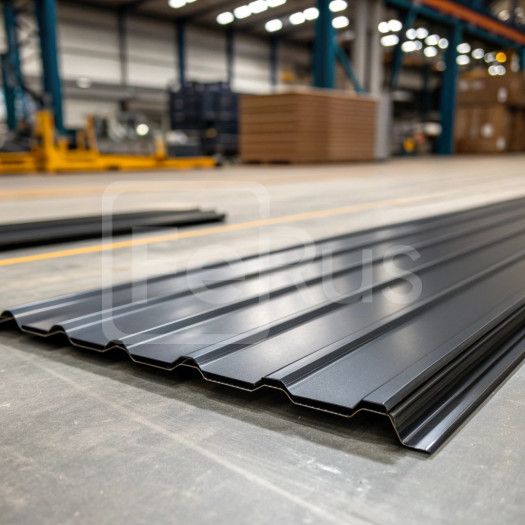 Профнастил С20 полиэстер (Zn100-180) 0,55х1100х1200 мм, RAL 9005