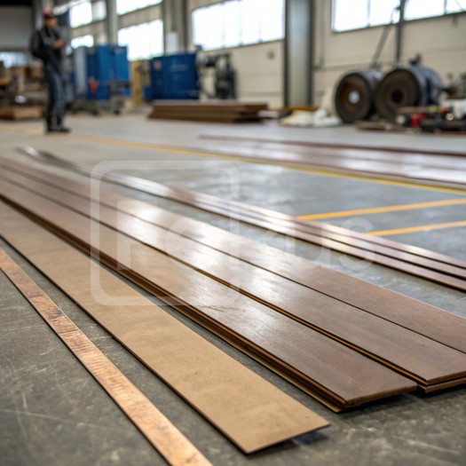 Полоса бронзовая электросварная 0,35х100 мм БрБ2 ГОСТ 1789-2013